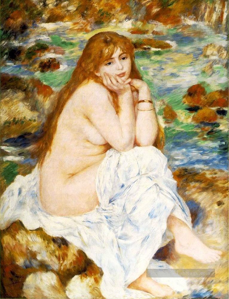 assis baigneur Pierre Auguste Renoir Peintures à l'huile